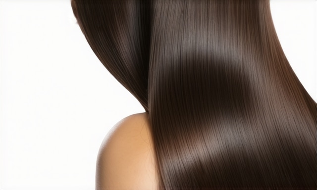 Olaplex treatment results on shiny healthy hair